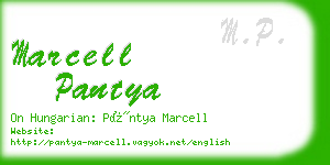 marcell pantya business card